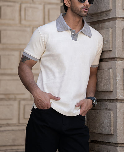 Light Fawn Half Sleeves Regular Fit T-Shirt