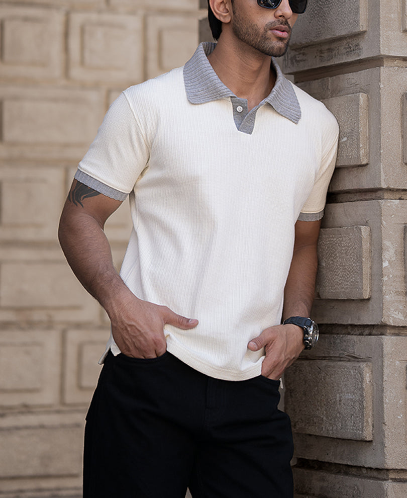 Light Fawn Half Sleeves Regular Fit T-Shirt
