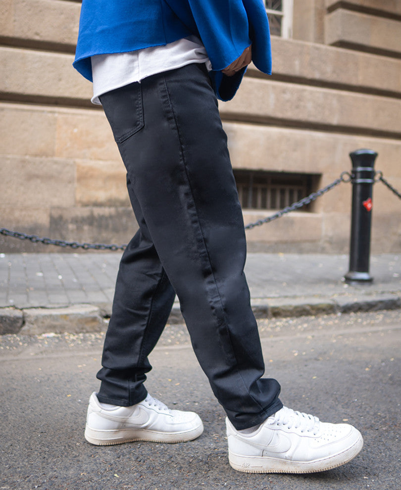 Black Basic Regular Fit Denim Jeans