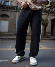 Black Casual Baggy Fit Track Pant