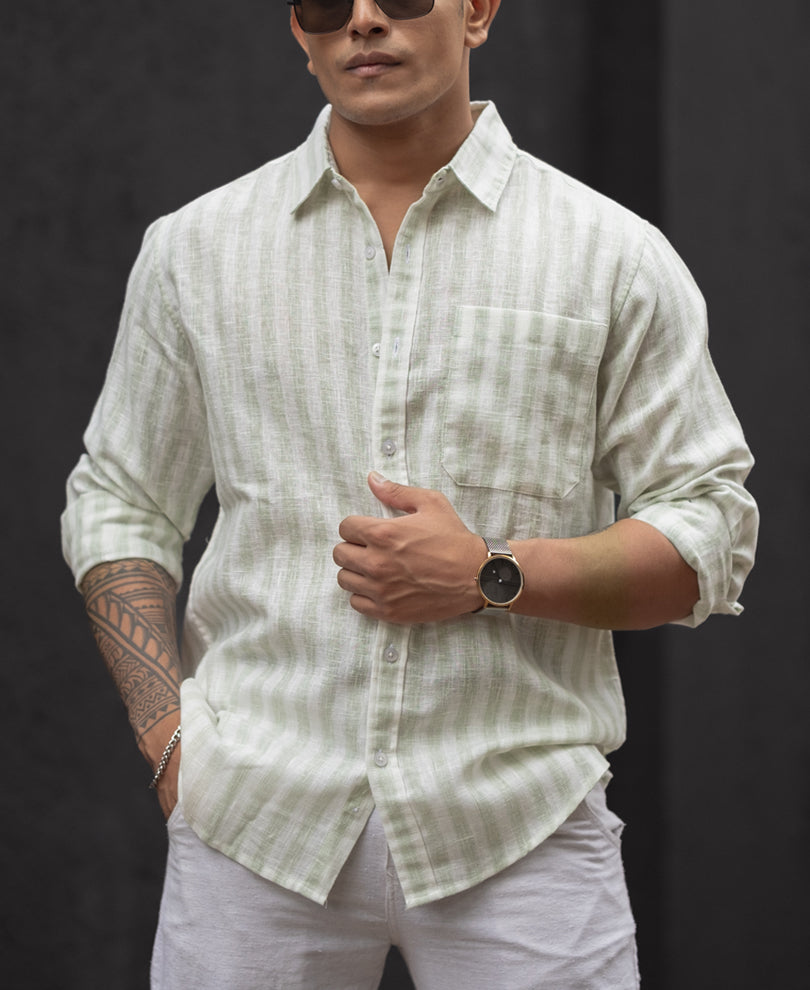 Pista Regular Fit Full Sleeves Shirt