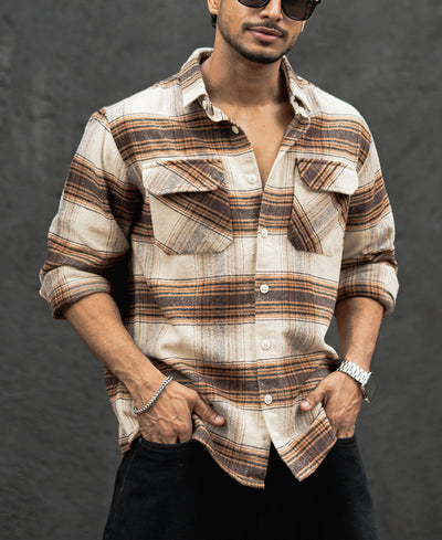 Multi Colour Checked Regular Fit Full Sleeves Shirt