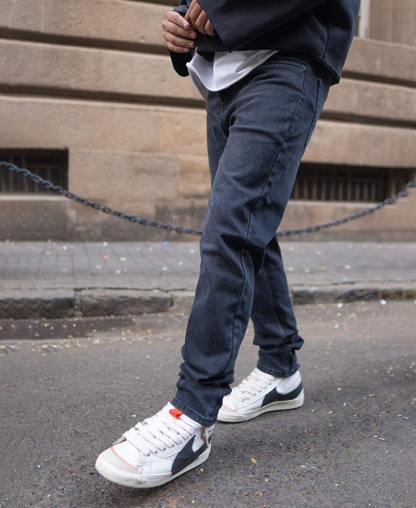 Black Regular Fit Basic Denim Jeans