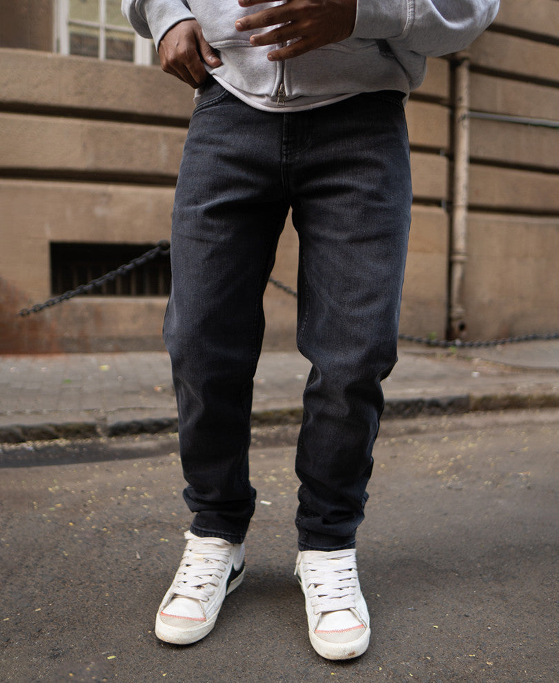 Grey Regular Fit Denim Jeans