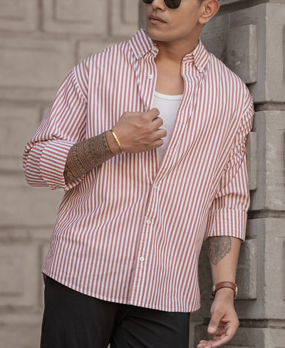 Rust Stripe Shirt
