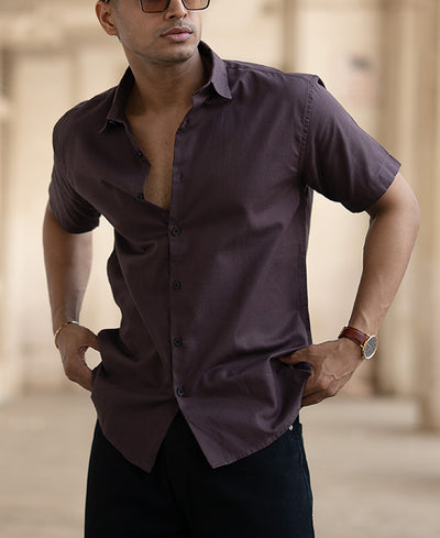 Coffee Brown Lightweight Shirt