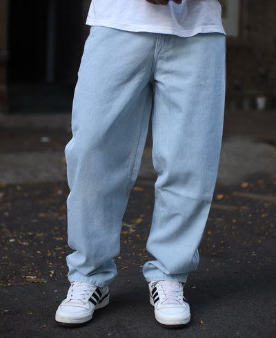 Light Blue Baggy Fit Denim Jeans