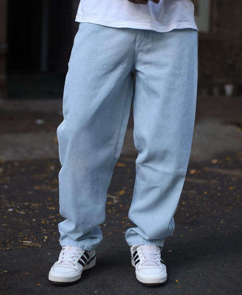 Light Blue Baggy Fit Denim Jeans
