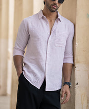 Light Mauve Structured Shirt