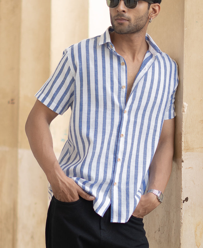 Royal Nautical Stripe Shirt