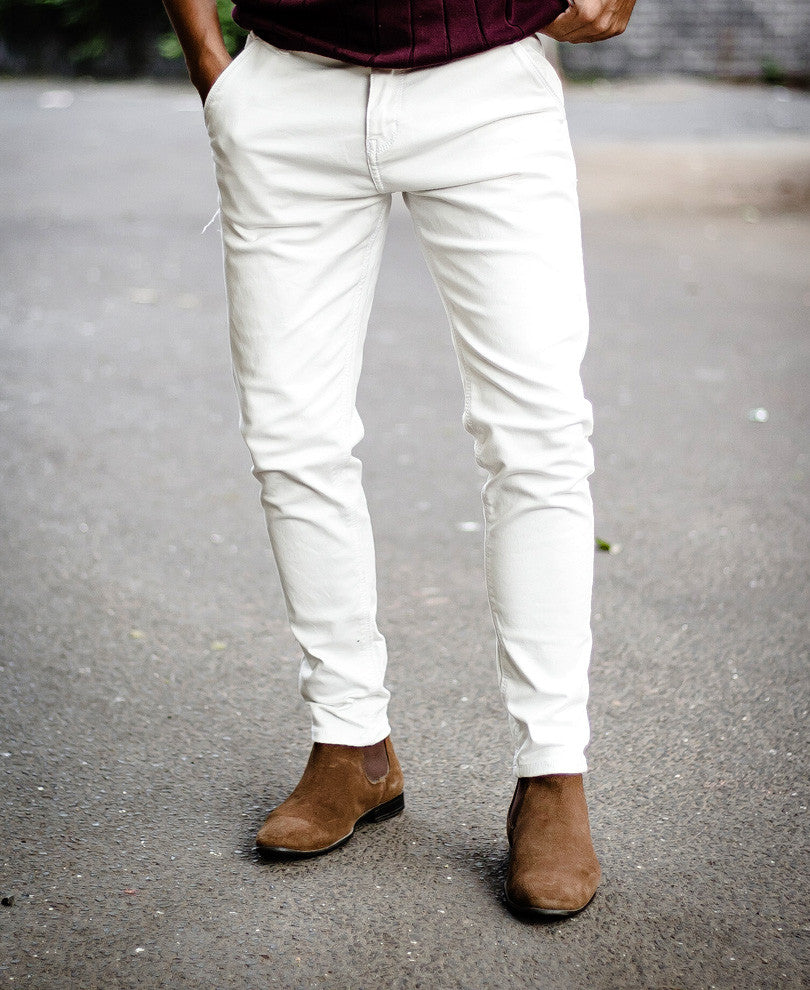 White Basic Denim Jeans