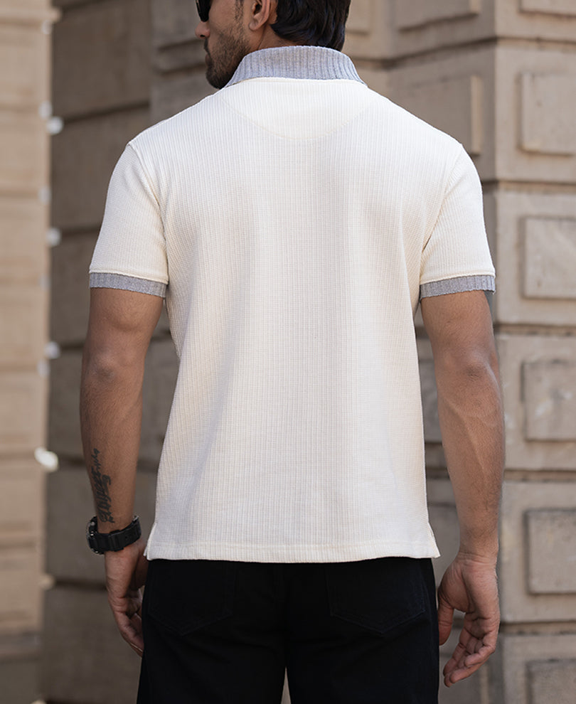 Light Fawn Half Sleeves Regular Fit T-Shirt